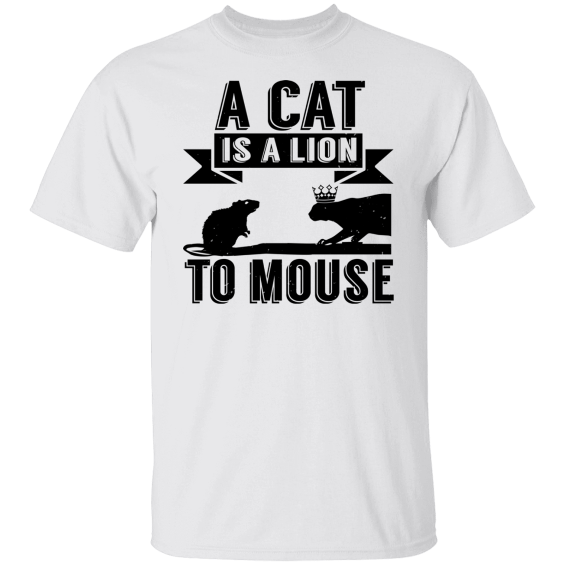 A Cat is a Lion To Mouse - Rats Tee Junk Drawer Tees