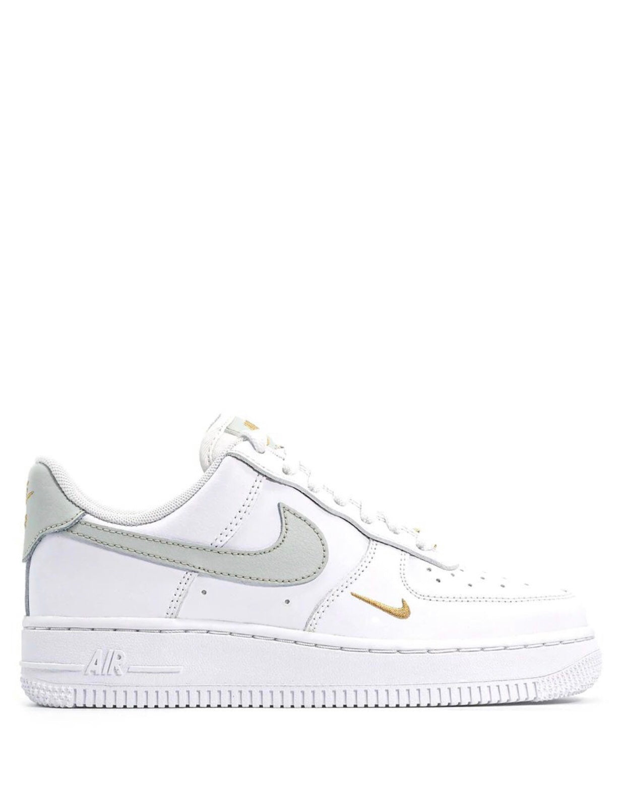 white air force 1 gold swoosh