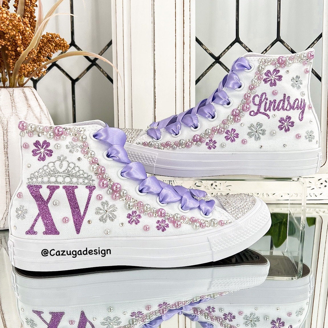 Fifteenth Birthday Converse Shoes – Cazuga Design