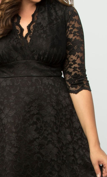 Plus Size Cocktail Dresses Mademoiselle Lace In Onyx As I Am Fashion Plus Size Clothing 4950