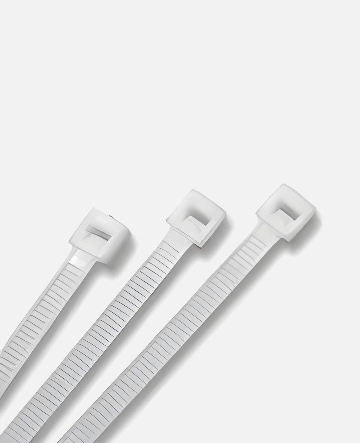 7" White Nylon Zip Ties, Indoor/Outdoor, 50lb, Heavy Duty, Directv Approved