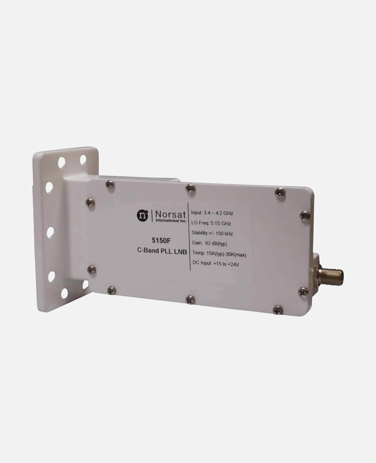 Norsat 5150F C-Band PLL LNB,+/-150 kHz,  F-Type Connector