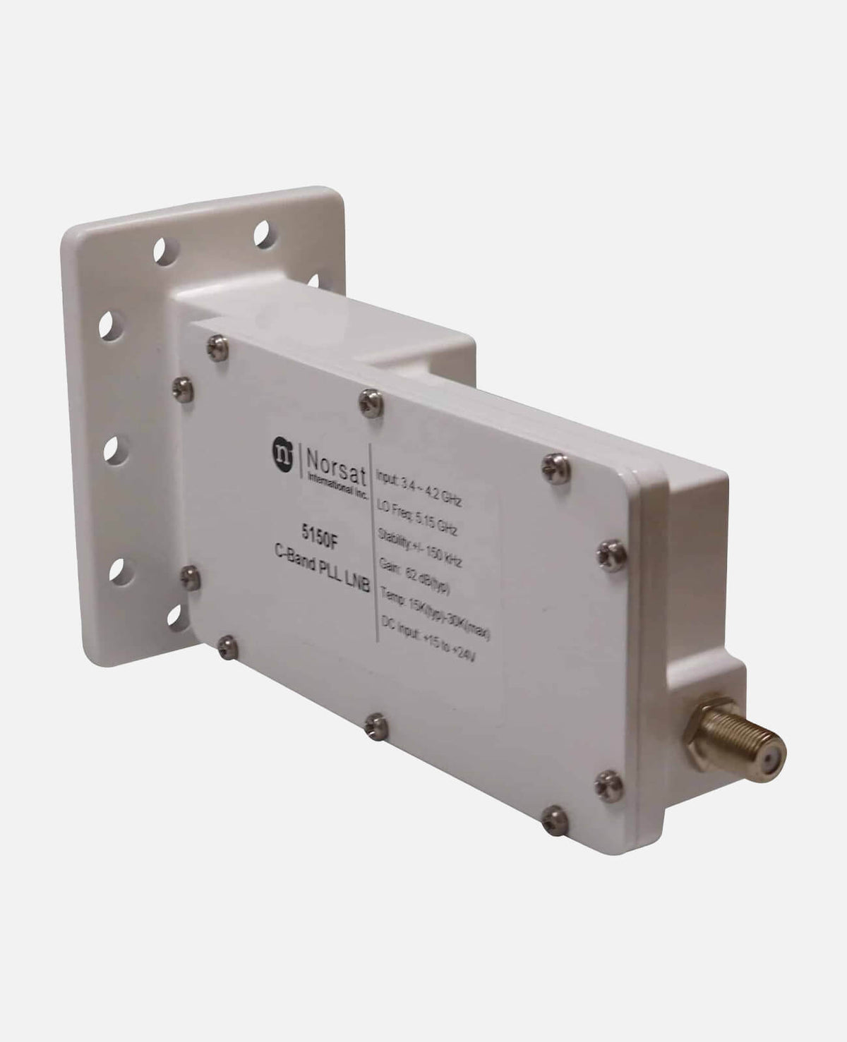 Norsat 5150F C-Band PLL LNB,+/-150 kHz,  F-Type Connector