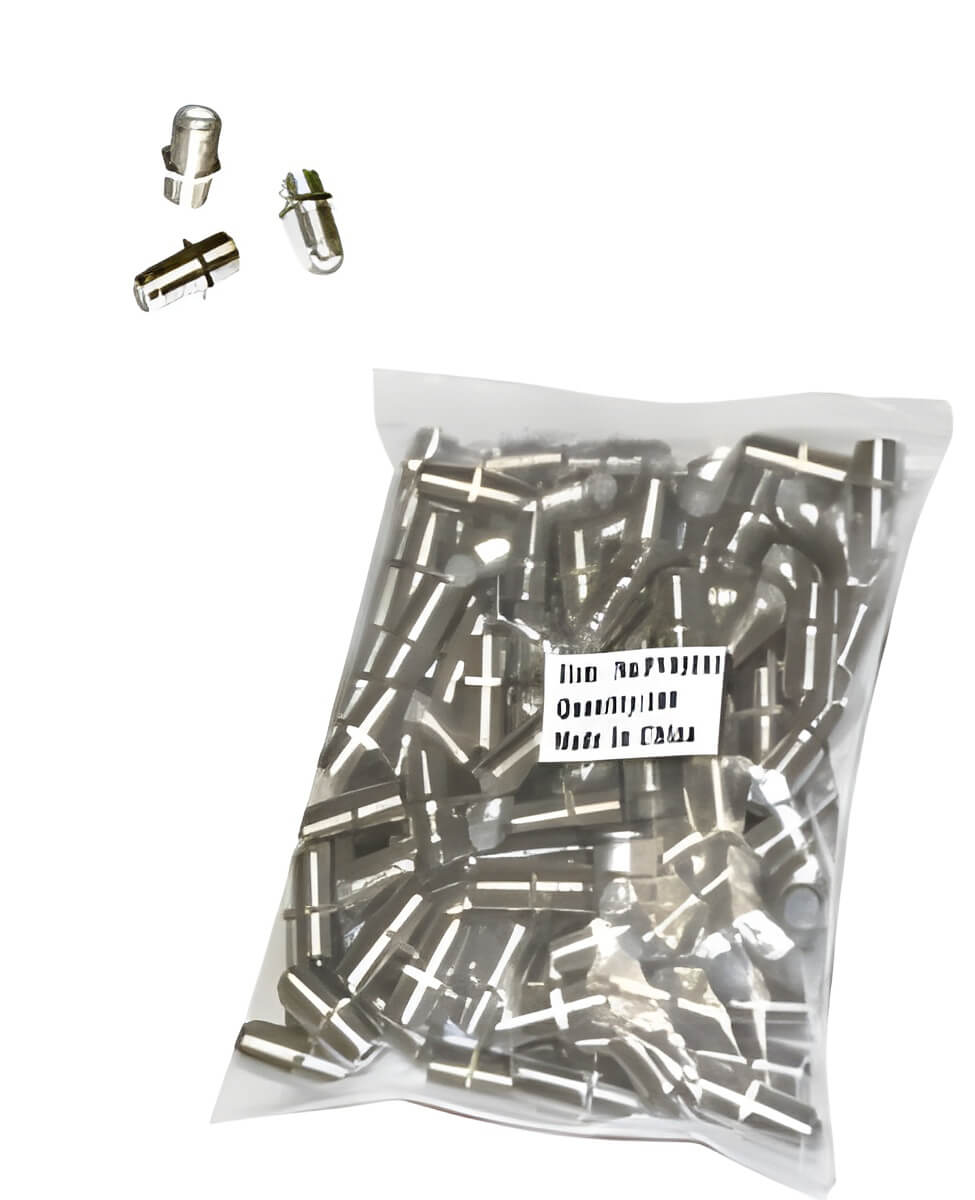 CONNECTOR, F BARREL 100PC/BAG