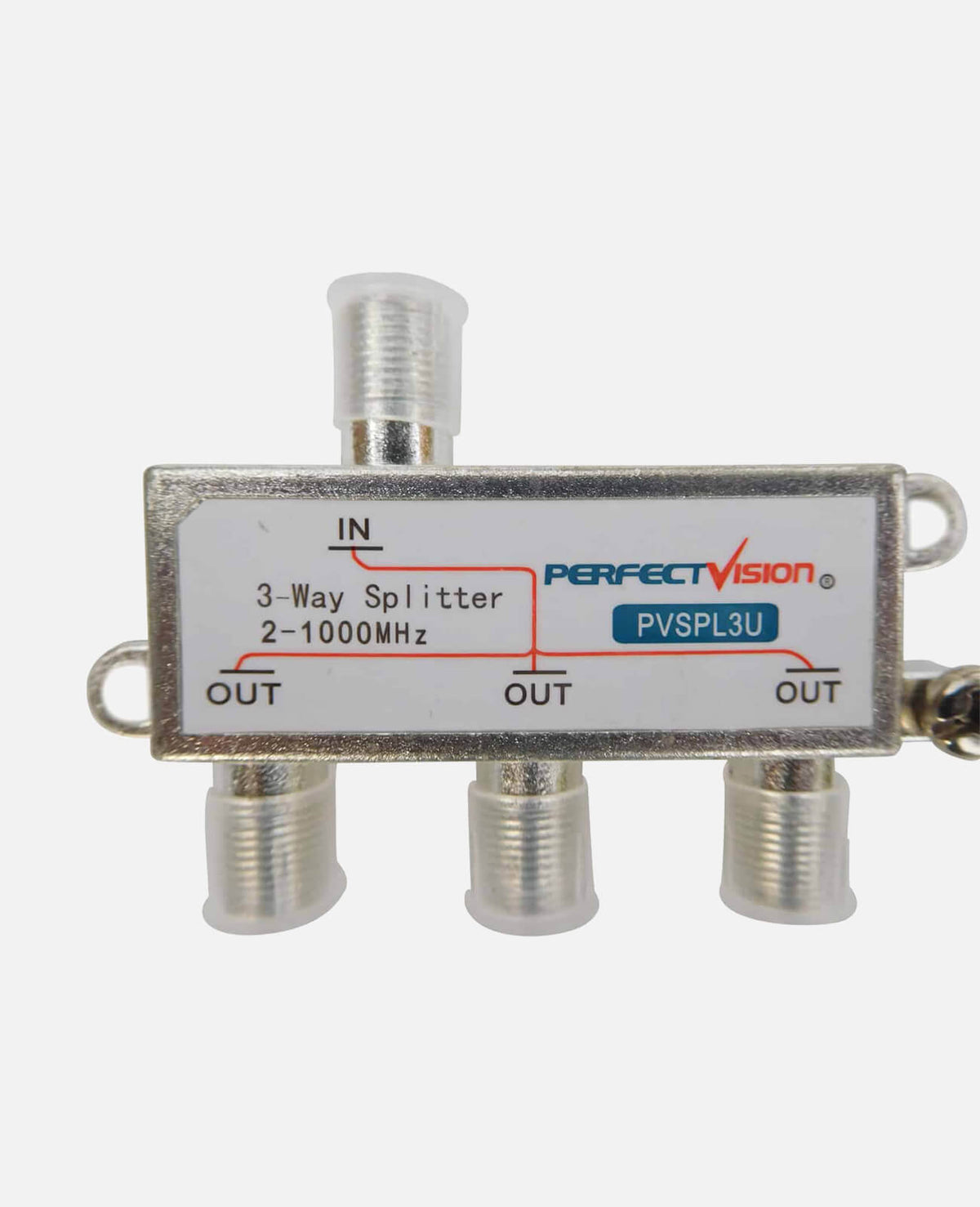 Perfect Vision 3 Way Splitter, UHF/VHF 75ohm (PVSPL3U)