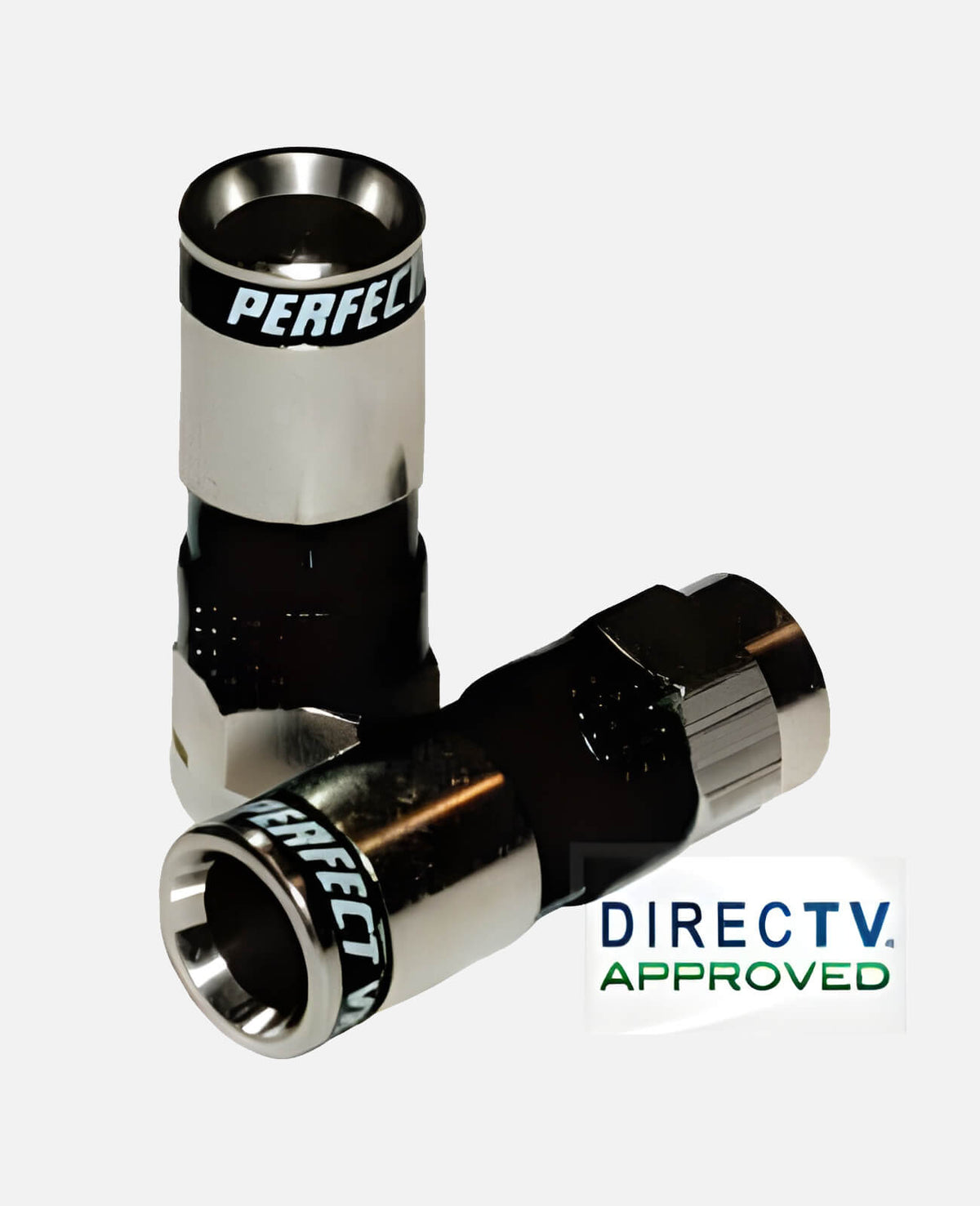 Perfect Vision Ridgeloc 360 PV6-PV RG6 F Compression Connectors, Directv Approved, 50 fittings