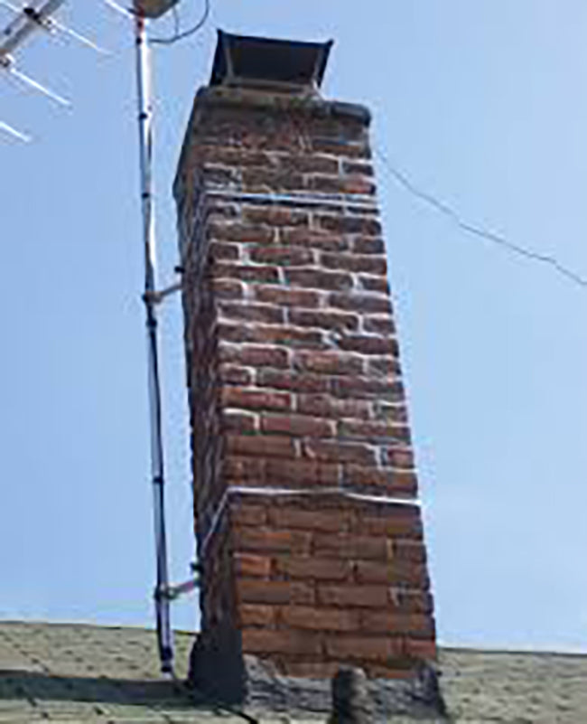 "Y" StyleChimney Antenna Mount with 4" Stand-off and Galvanized 12' Steel Straps (PVCM24)