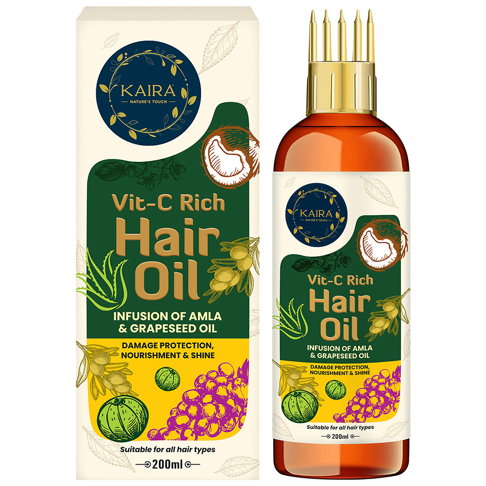 Buy Vit C Rich Hair Oil Online in India | Vit C Rich Hair Oil - Kaira  Naturals