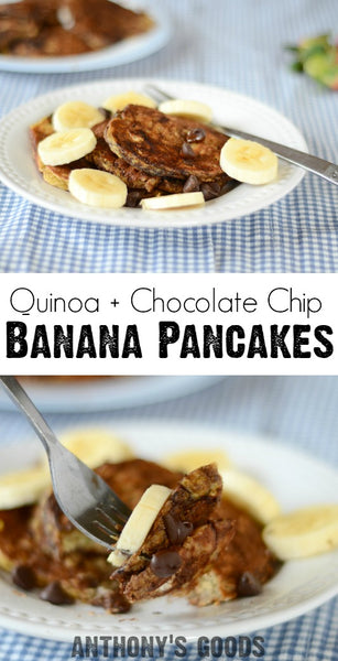 Quinoa Chocolate Chip Pancakes
