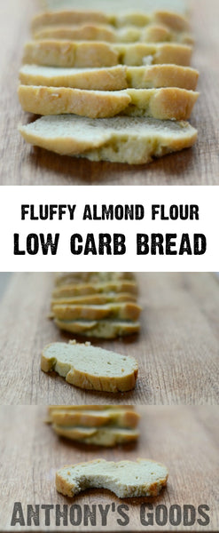 Fluffy Low Carb Almond Flour Bread