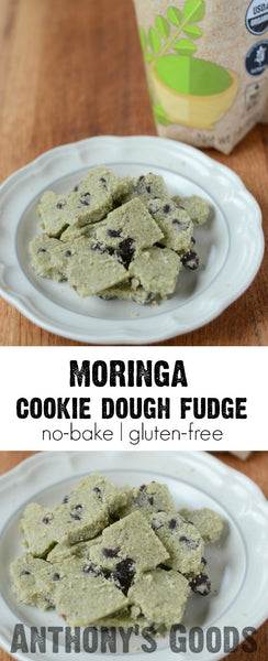 Moringa Cookie Dough Fudge