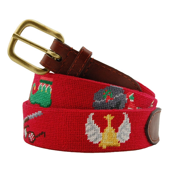 christmas needlepoint belt