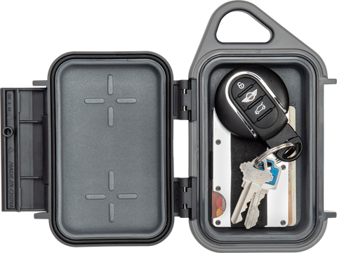 Pelican G10 Go™ Case with keys and credit cards