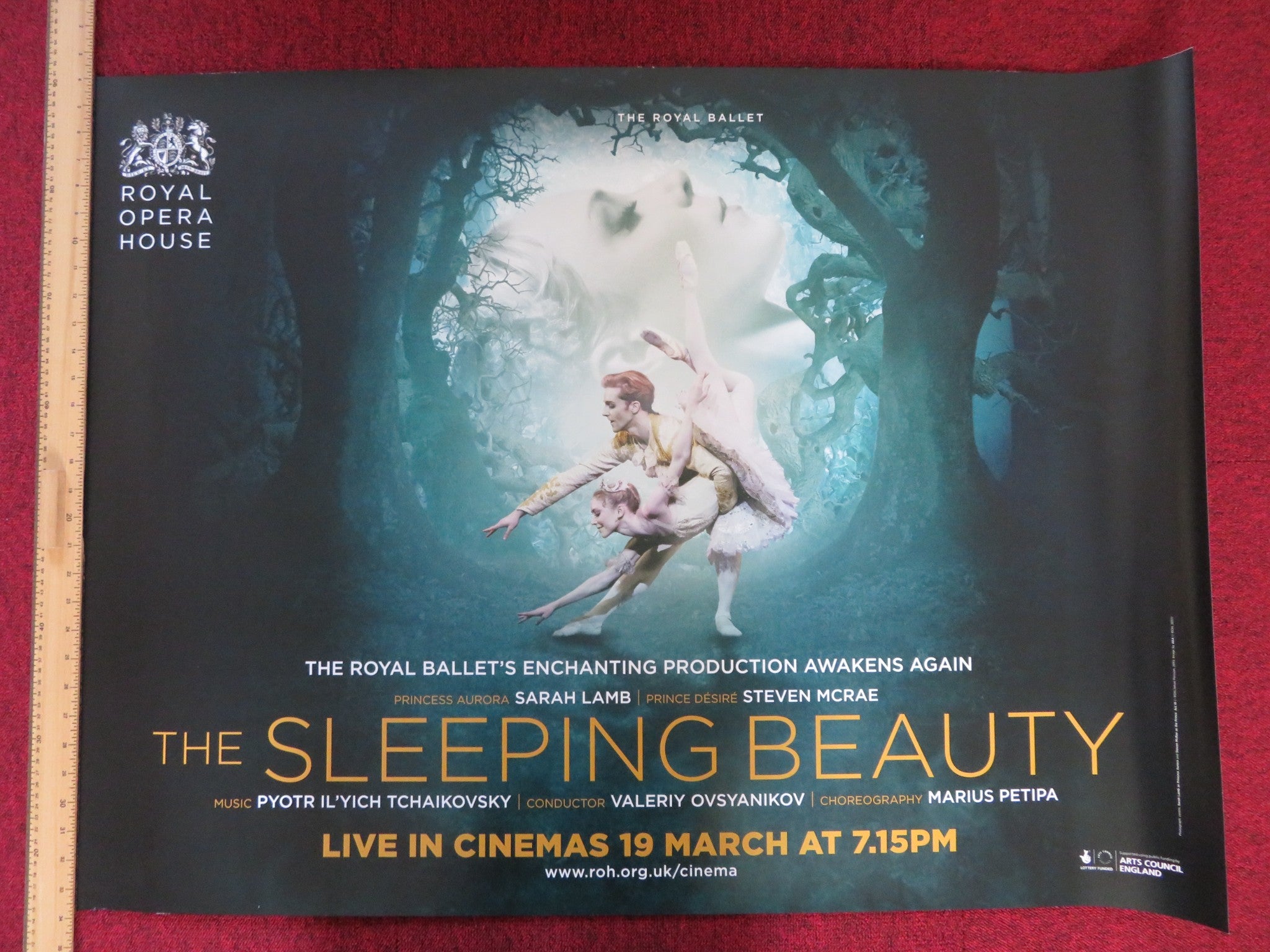 Royal Opera House Live Sleeping Beauty Uk Quad 30x 40 Rolled Post Rendezvous Cinema 