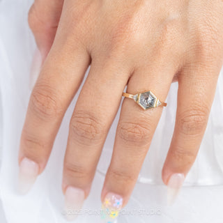 salt and pepper diamond ring