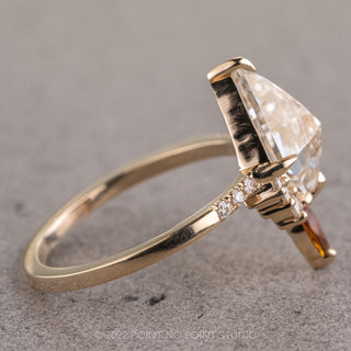 kite moissanite engagement ring