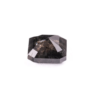 1.79 Carat Black Speckled Asscher Rose Cut Diamond