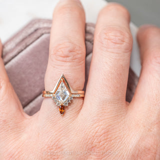 kite moissanite engagement ring