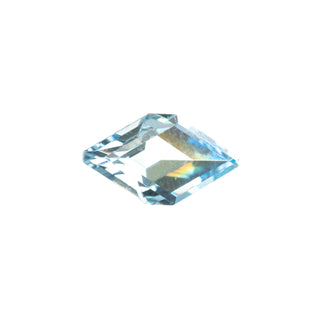 .93 Carat Light Blue Brilliant Cut Lozenge Aquamarine