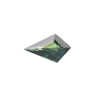 1.22 Carat Teal Green Brilliant Cut Kite Sapphire