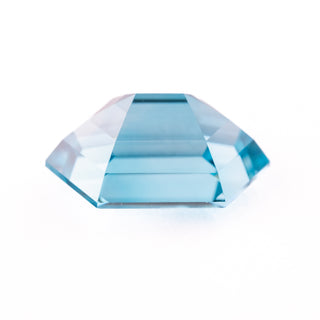 4.85 Carat Light Blue Step Cut Hexagon Zircon