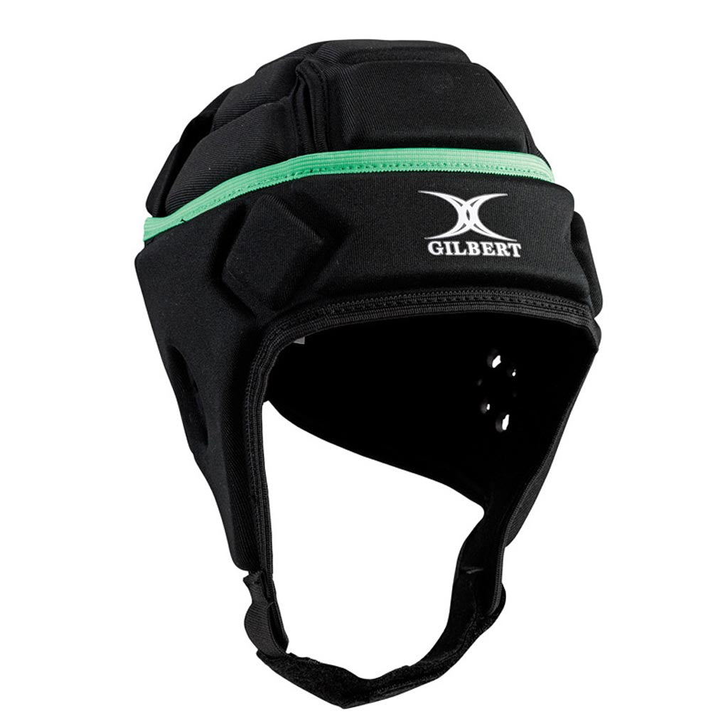 BLACK Gilbert Xact Rugby Headgear FREE AUS DELIVERY 