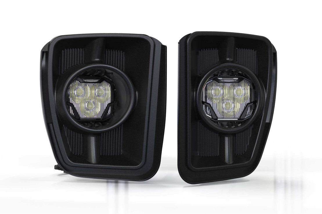 Ram 1500 Vertical (13-18): Morimoto 4Banger Led Fog Lights White / Standard  Series: NCS / Wide Beam