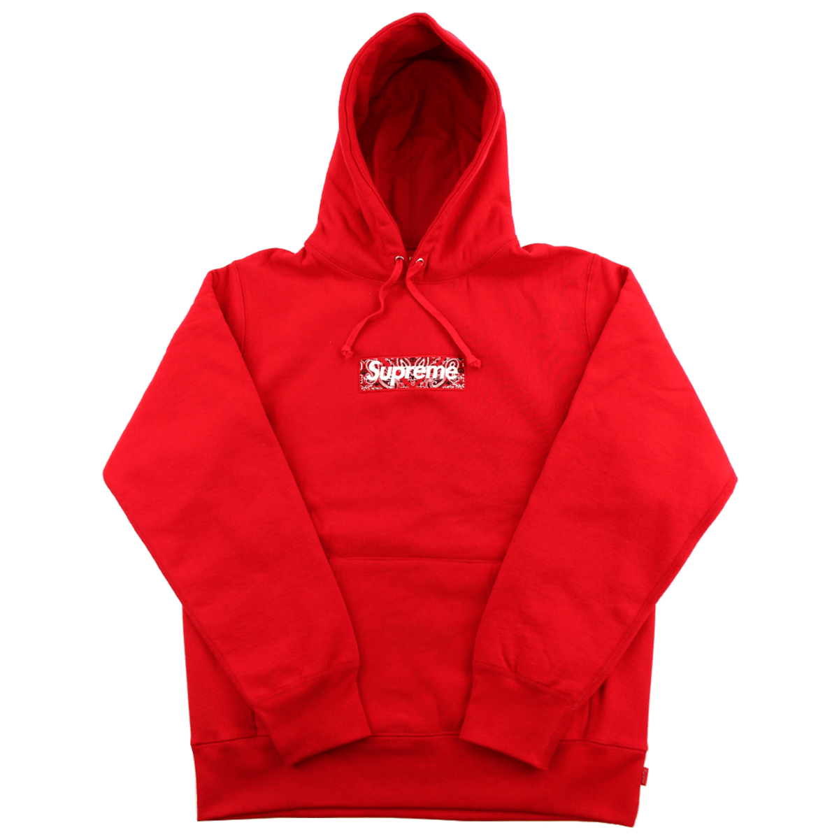 Supreme Bandana Box Logo Hooded Sweatshirt Red