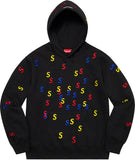 Supreme Embroidered S Hooded Sweatshirt Black