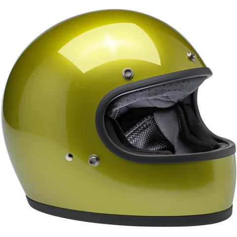 safety yellow motorcycle helmet