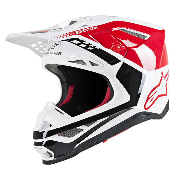 white mx helmet