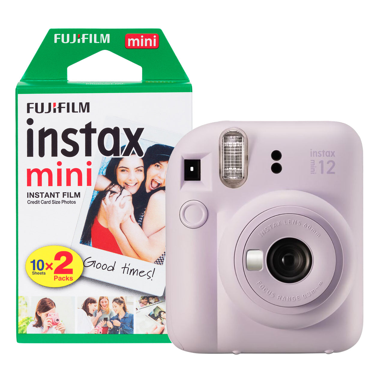 Fujifilm Instax Mini 12 Instant Camera - Lilac Purple (Camera + 20 Shot Pack)