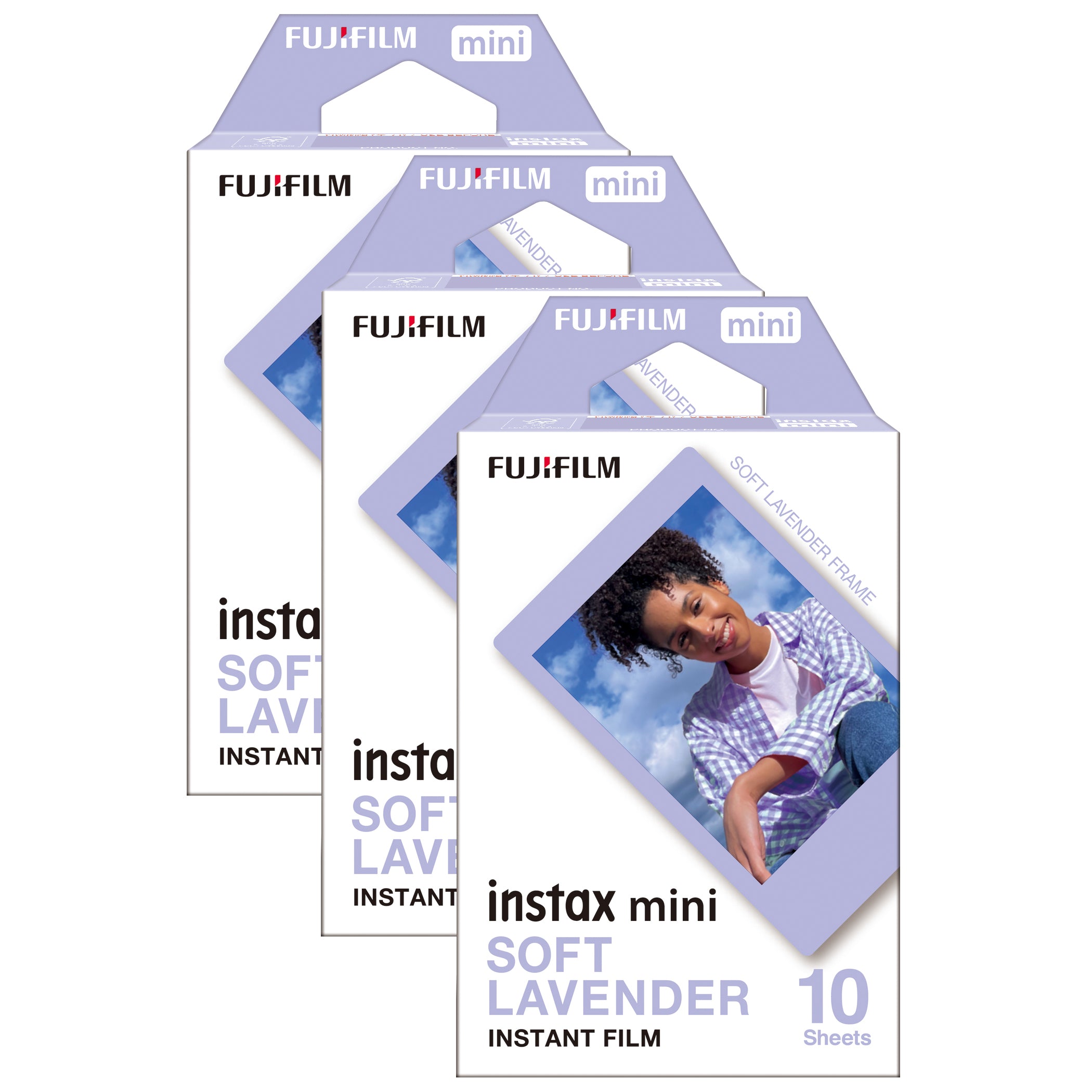 Fujifilm Instax Mini Soft Lavender Photo Film (Pack of 30)