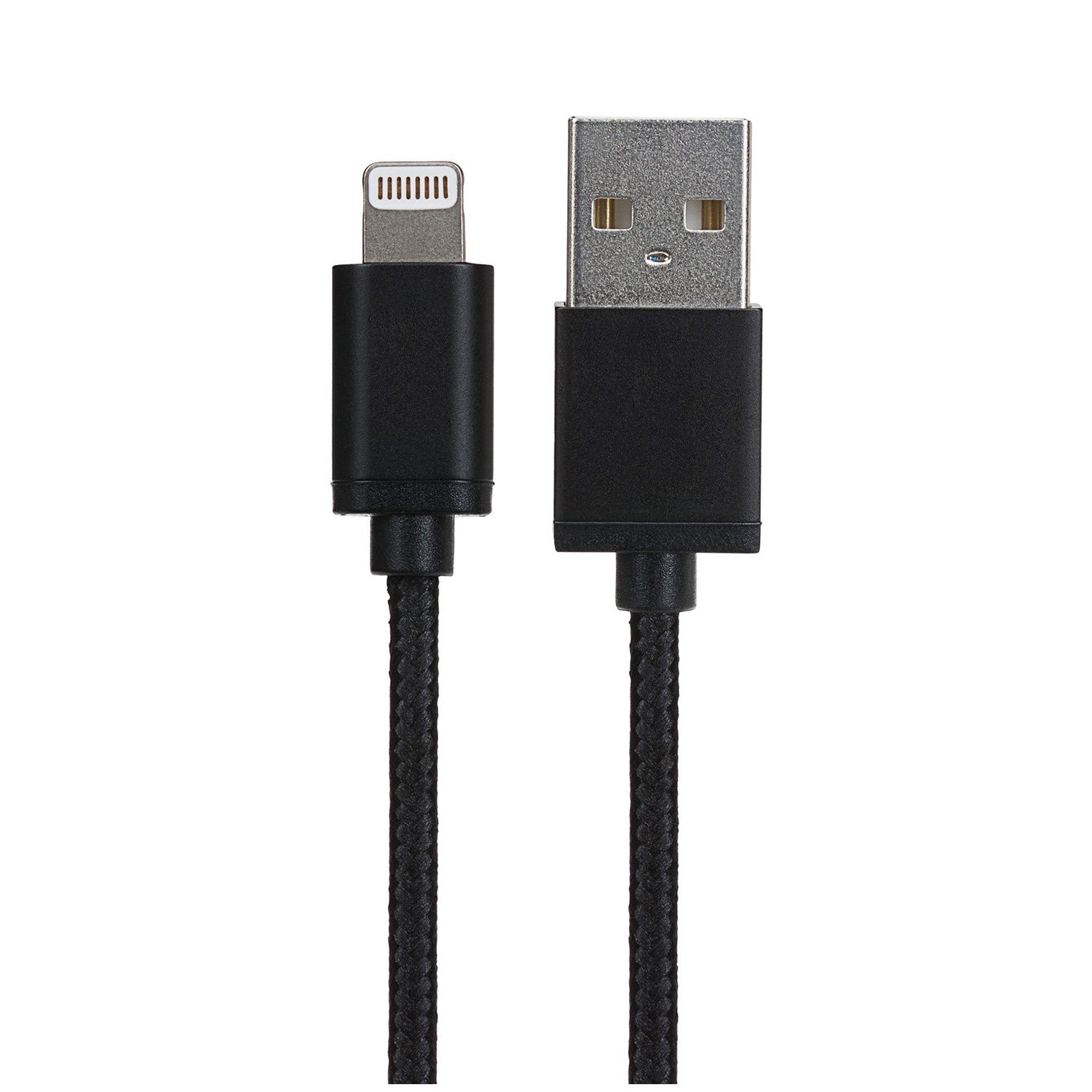 Maplin Lightning to USB-A Cable - Black, 1m