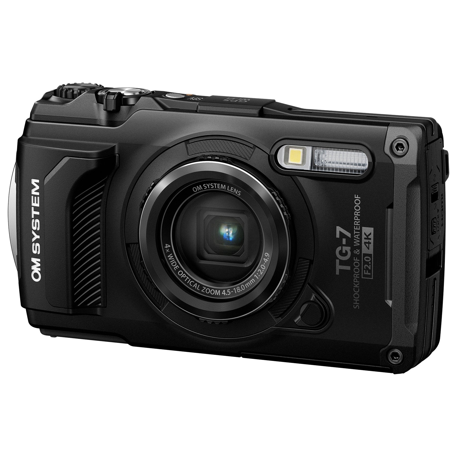OM System TG-7 12MP 4x Zoom Tough Compact Camera (Black)