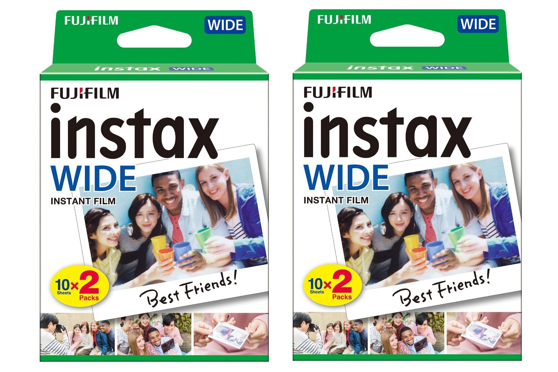 Fujifilm Instax Wide Picture Format Instant Photo Film - White (Pack of 40)