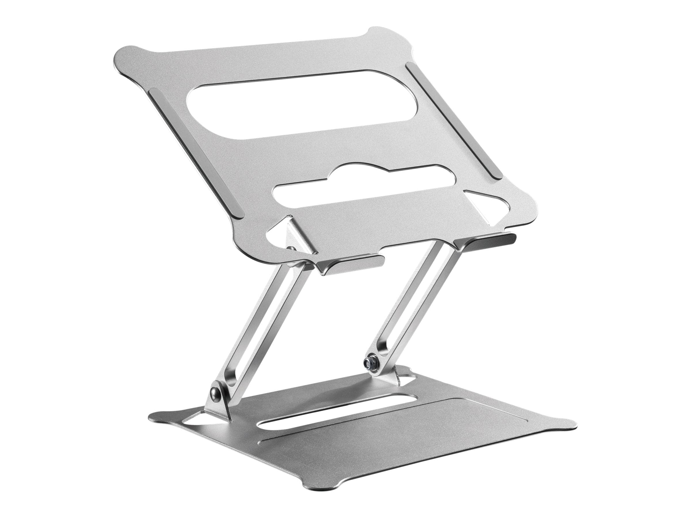 ProperAV Aluminium Construction Fully Adjustable Laptop or Tablet Stand - Silver