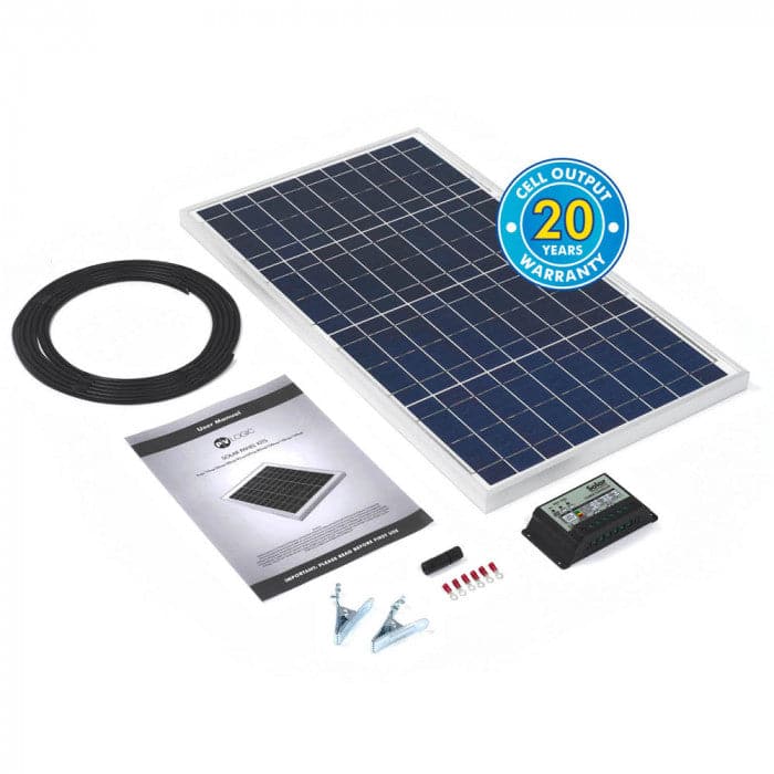 PV Logic 30wp Solar Panel Kit & 10Ah Charge Controller