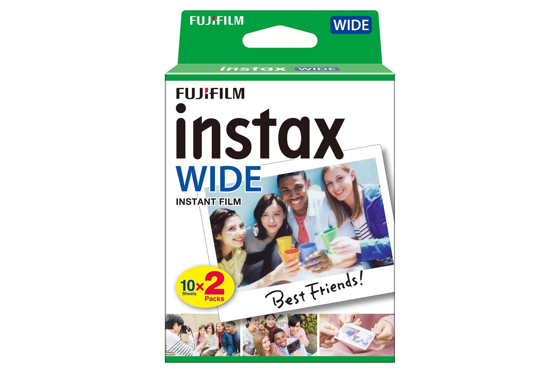 Fujifilm Instax Wide Picture Format Instant Photo Film - White (Pack of 20)