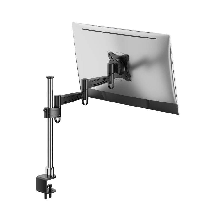 ProperAV 17" - 34" Swing Arm Short Desk Clamp PC Monitor Mount (VESA Max. 100x100)