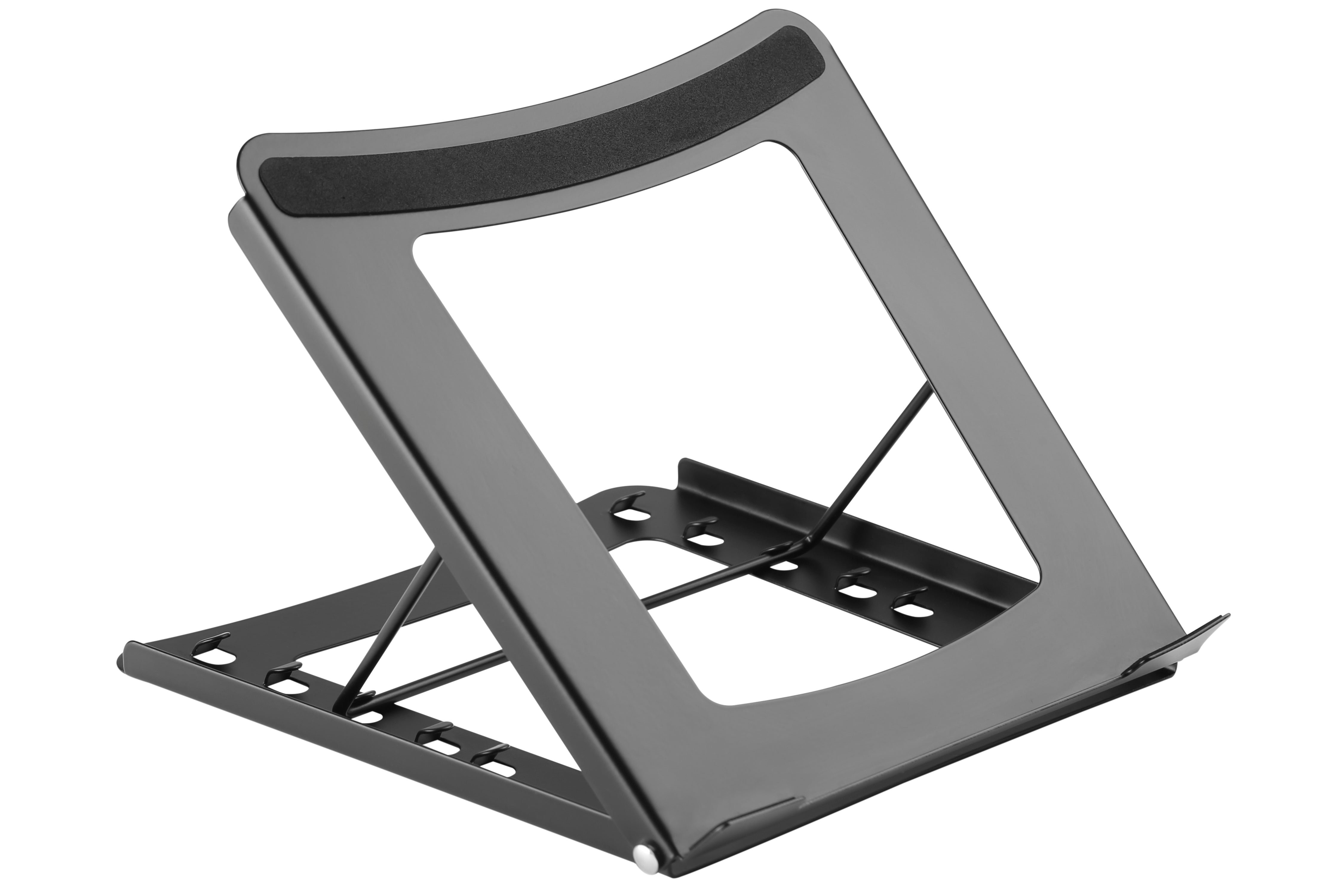 ProperAV Steel Construction Laptop or Tablet Stand with 5 Adjustable Settings (Black)