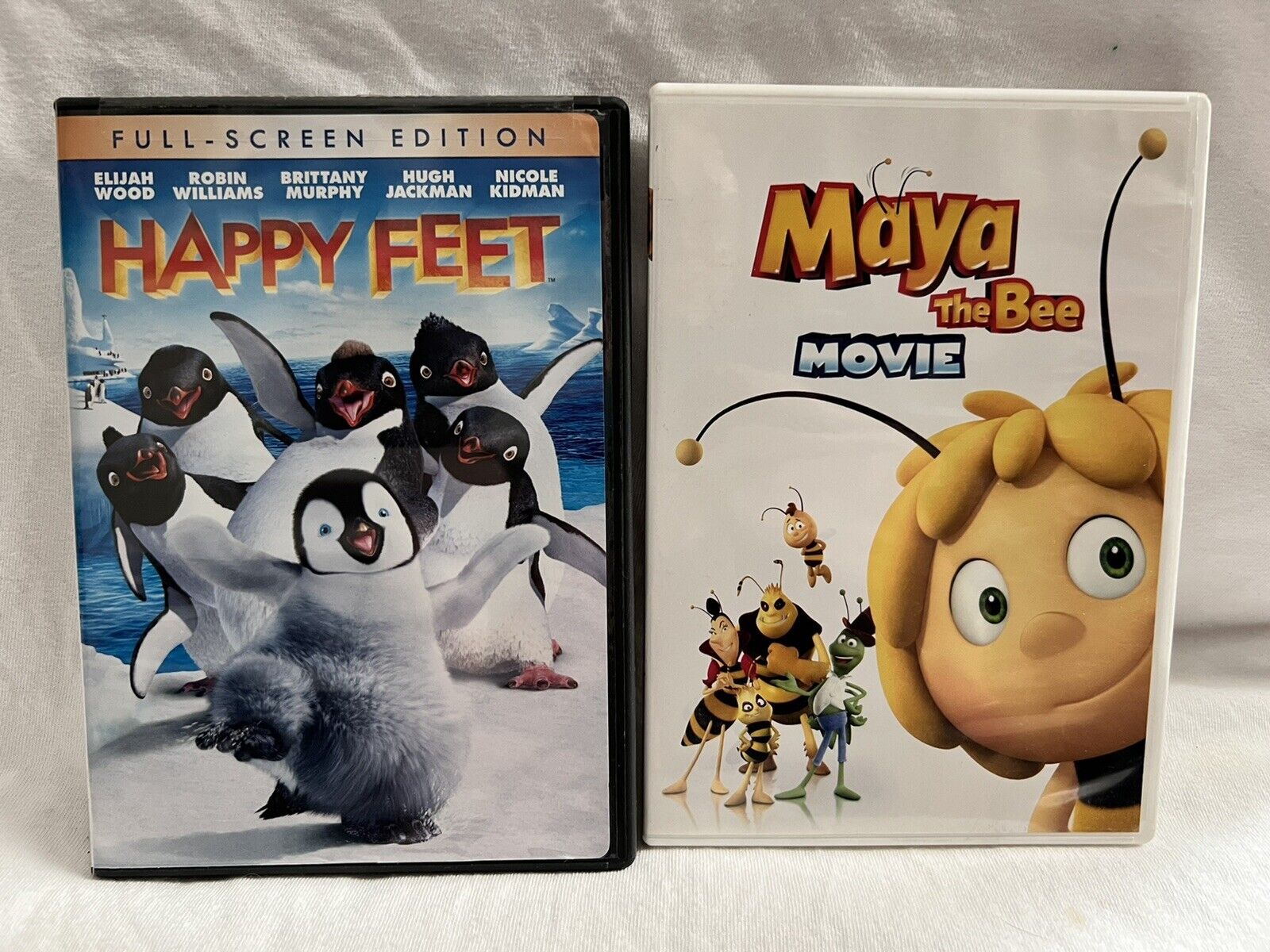 LIKE NEW ~ Maya The Bee Movie & Happy Feet DVDs Double Feature – I Had That
