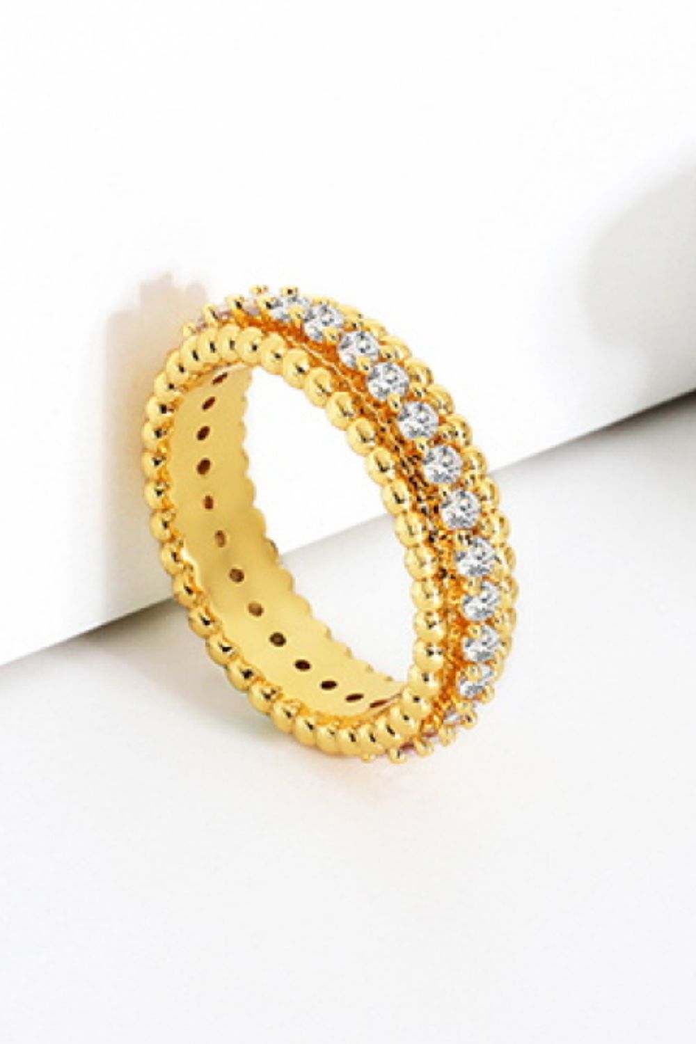 Crystal Gold-Plated Ring