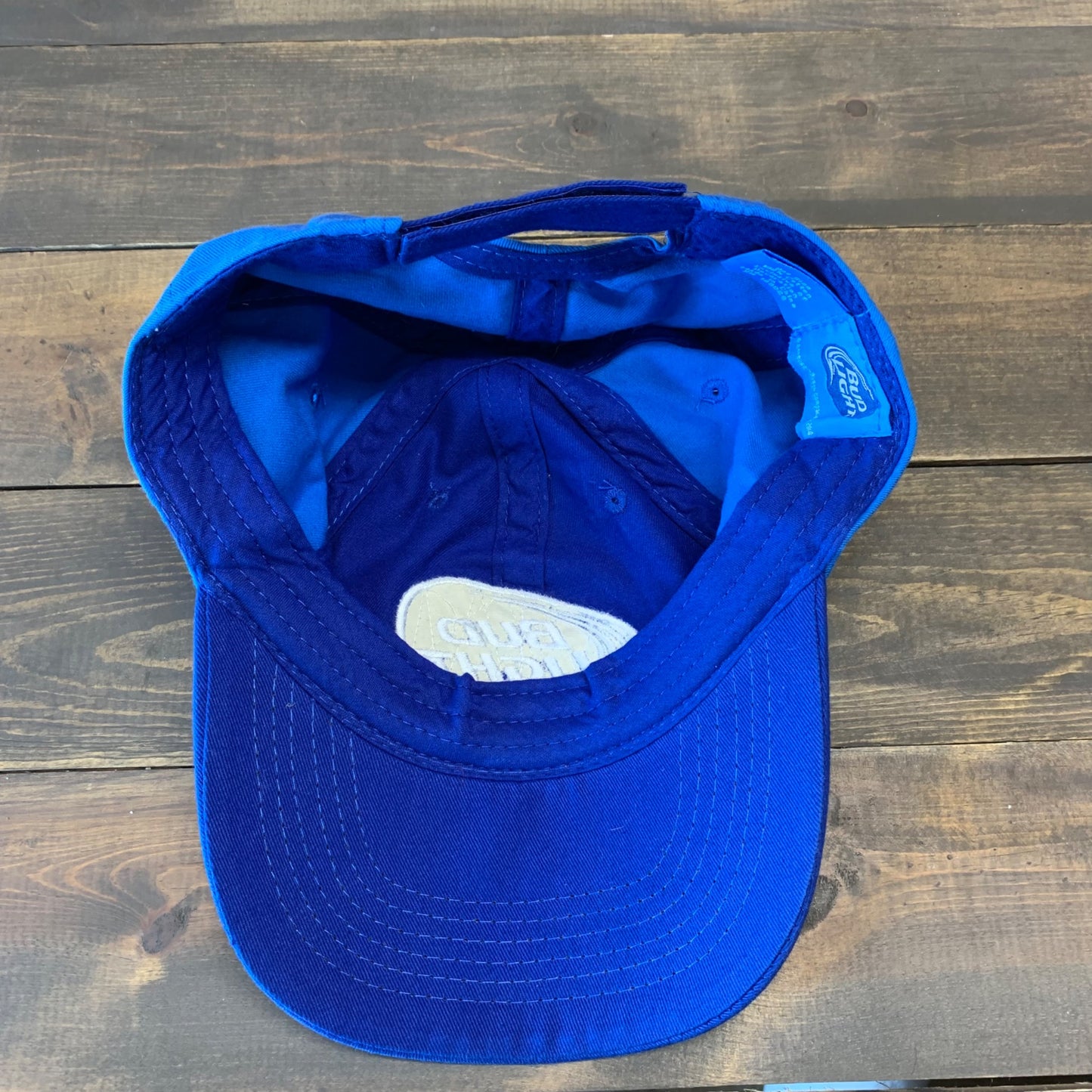 Bud Light Beer Enjoy Responsibly Blue Adjustable Adult Ball Cap Hat