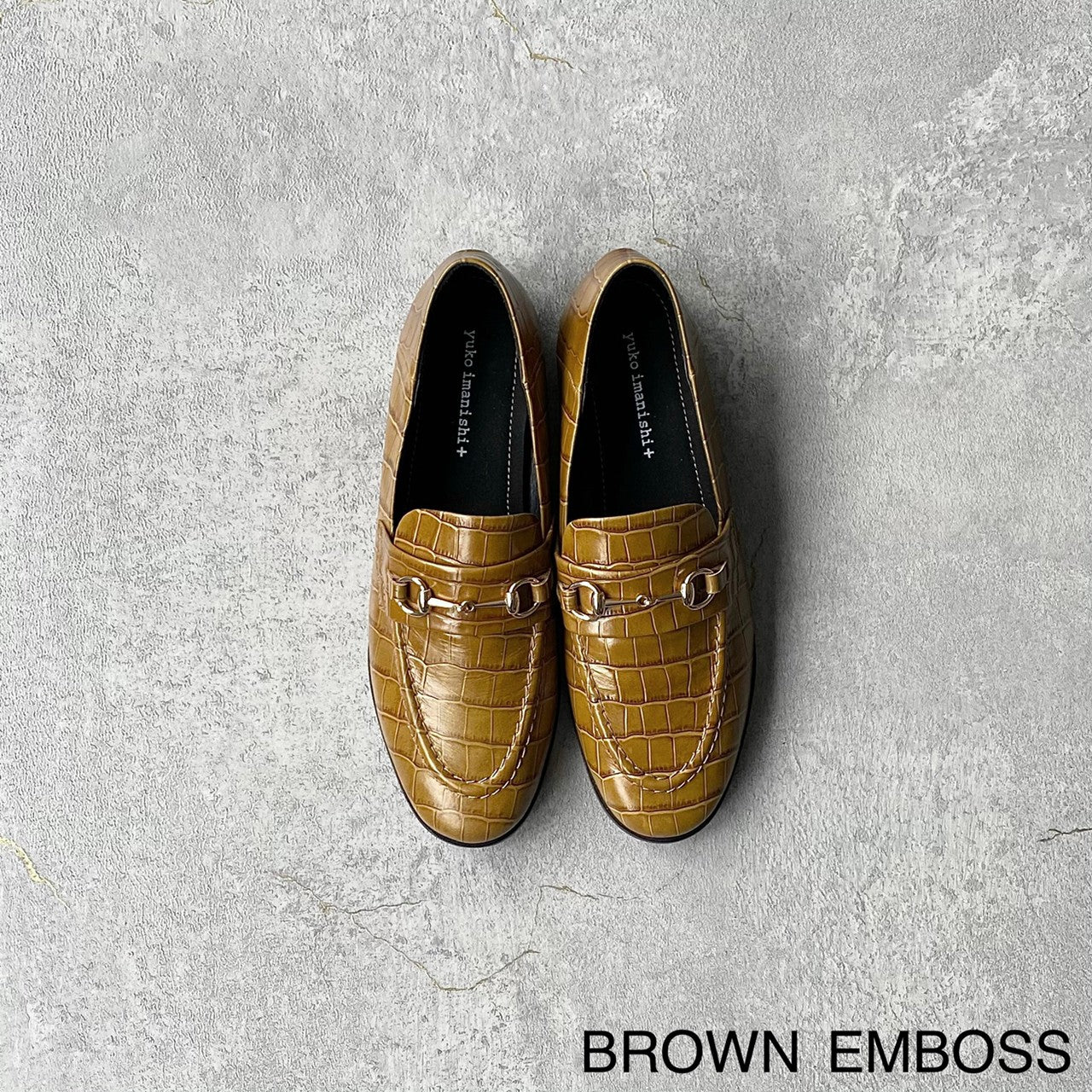 BROWN EMBOSS / 35 (22.2cm)