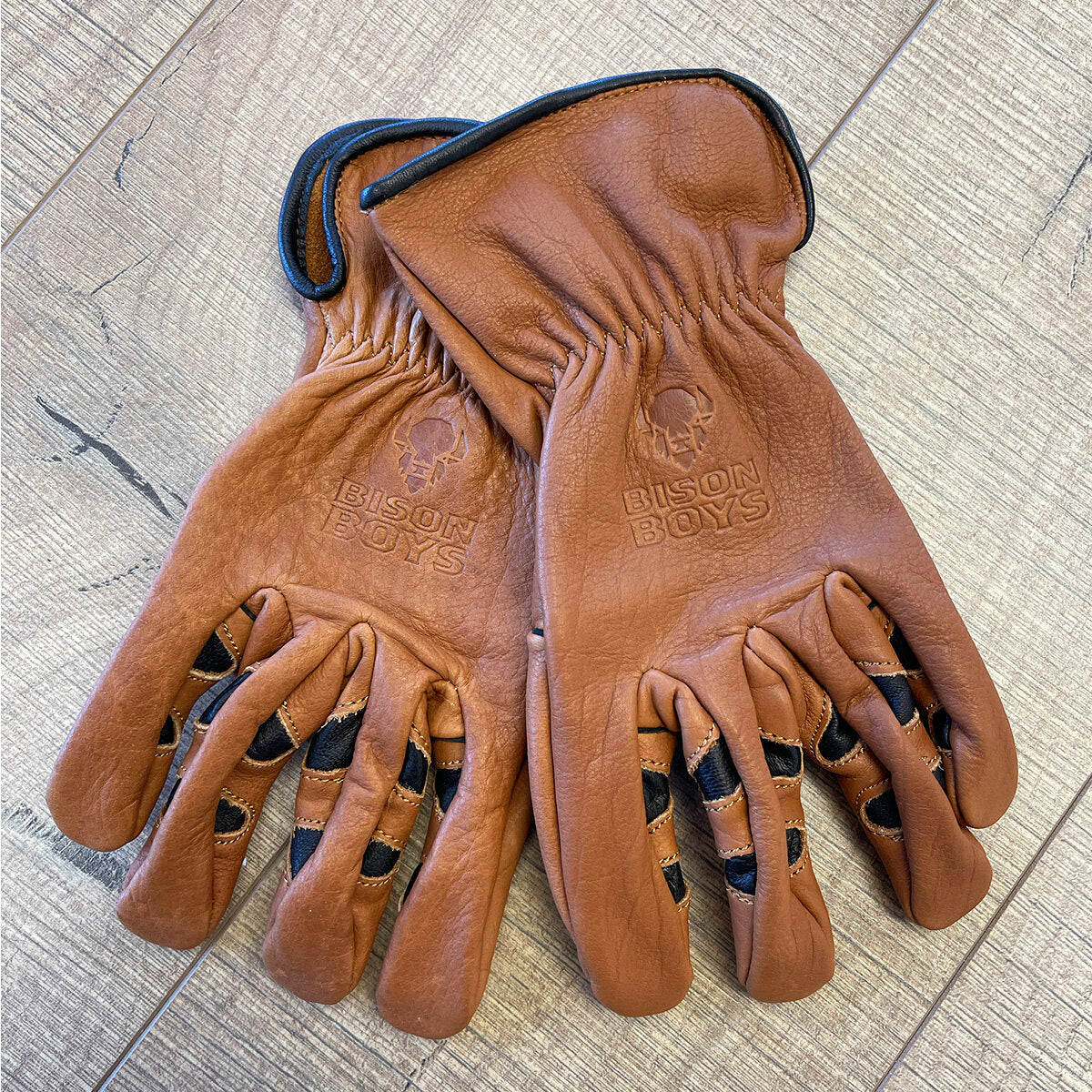 bison leather gloves