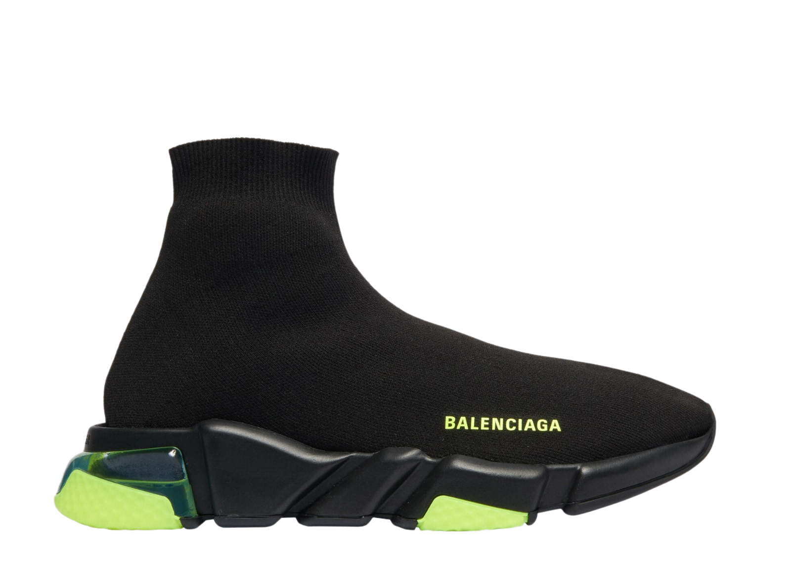 balenciaga speed black yellow