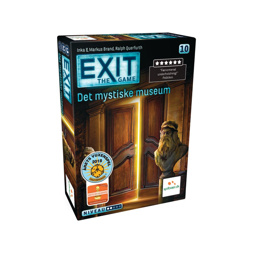 EXIT 10: Det Mystiske Museum Escape spil - Fra 12 år.