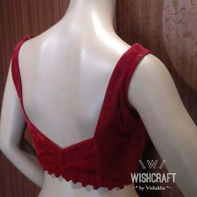 Gorgeous Velvet Blouse - Designer Blouse 329