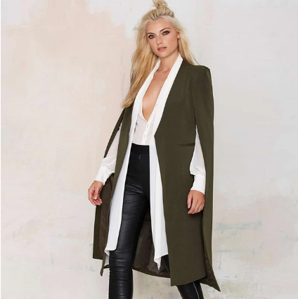 woman modeling Mimi Cape Coat from Lobby Clothing